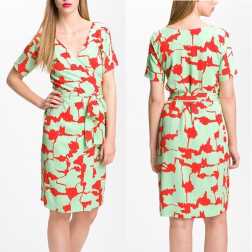 DVF mini silk dress.